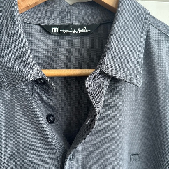 Men's Travis Matthew Gray Polo Shirt - Picture 3 of 4